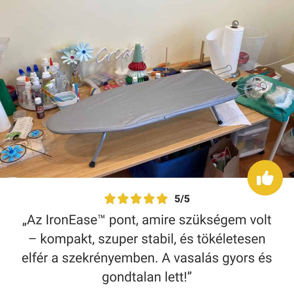 QuickIron - Portable Ironing Board for Apartments & Travel