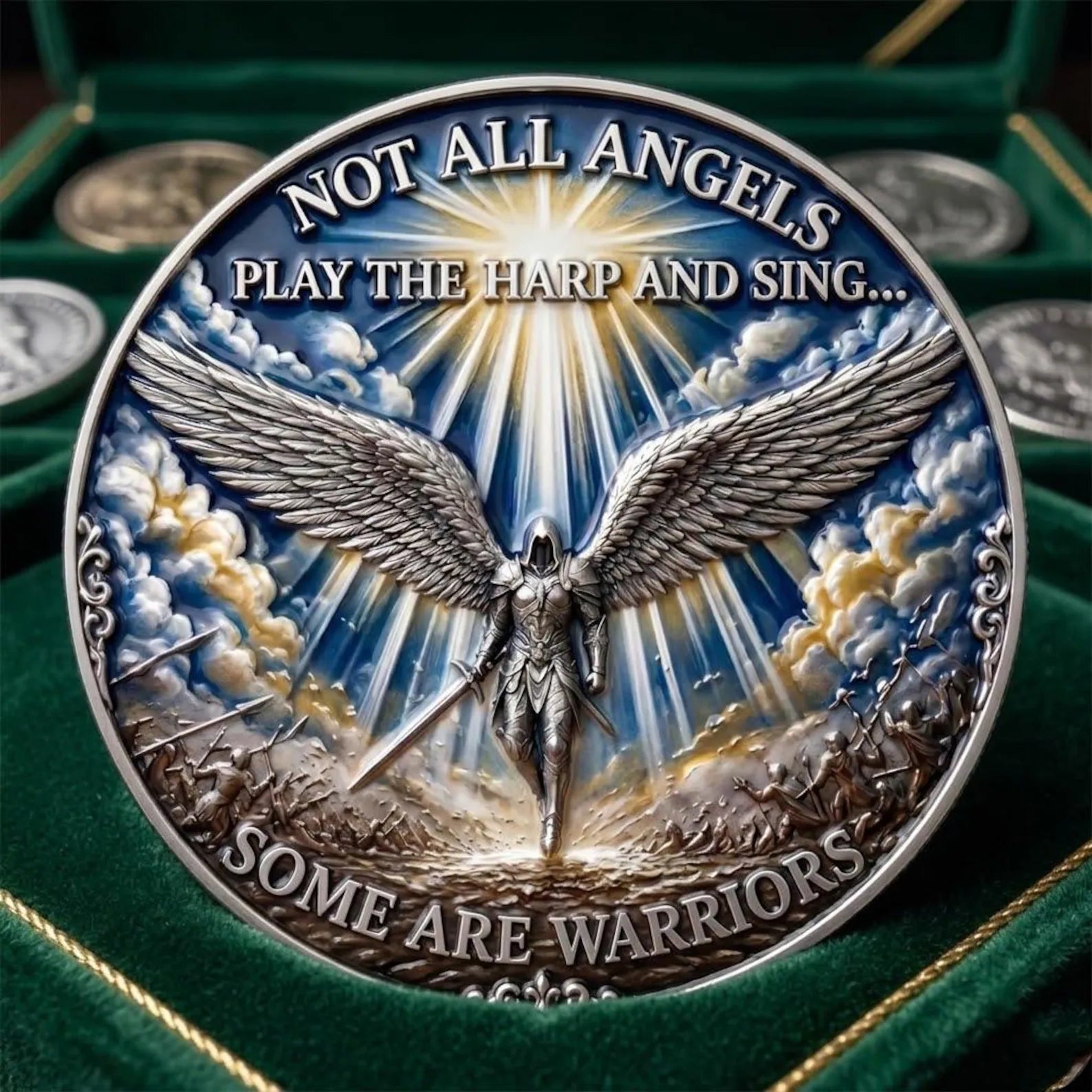 FaithShield – Spiritual Warfare Challenge Coin