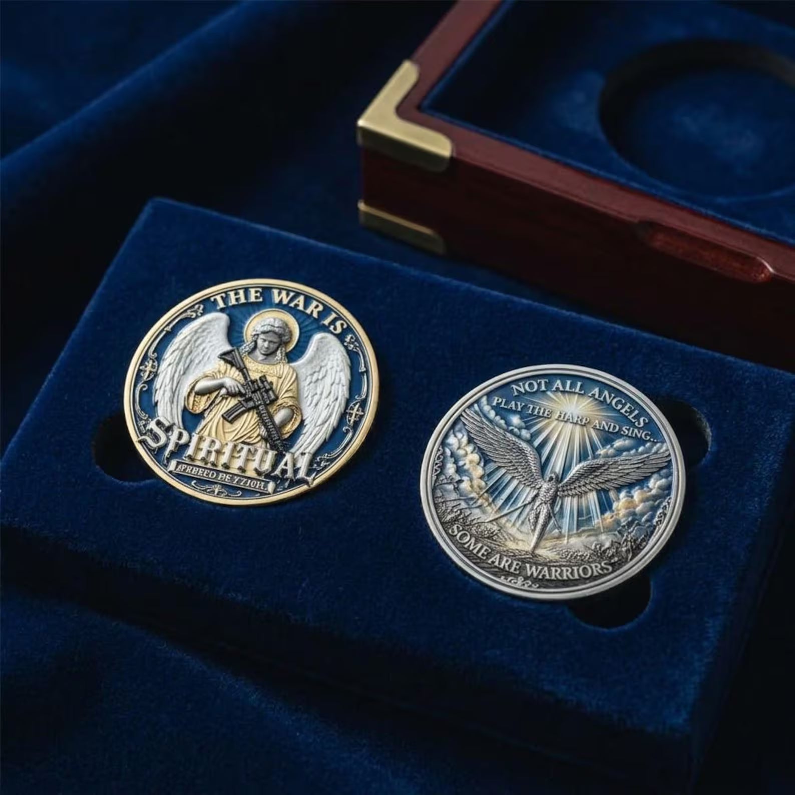 FaithShield – Spiritual Warfare Challenge Coin