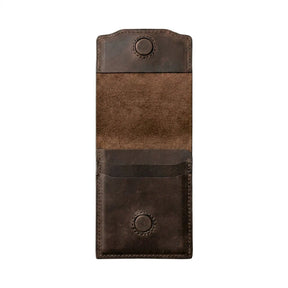 HeritageCraft – Vintage Full-Grain Leather Snap Wallet