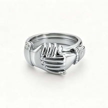 HeartLoom – Clasped Hands Heart Ring for Women