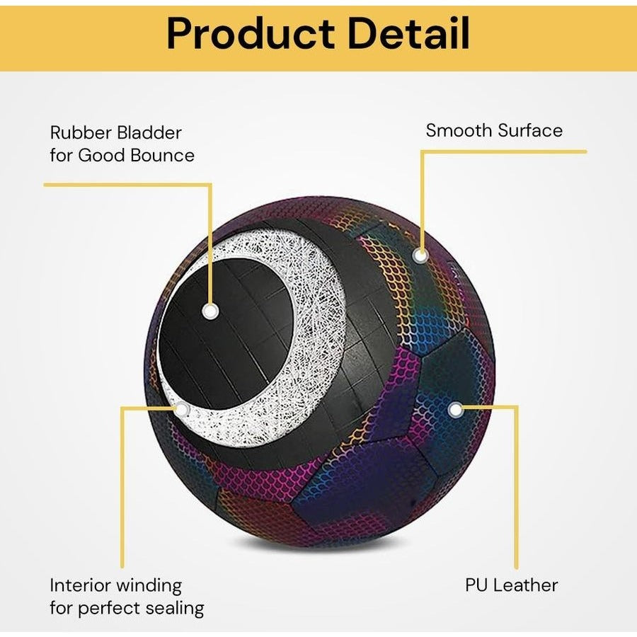 NeoGlow Ball – Reflective Training Soccer Ball