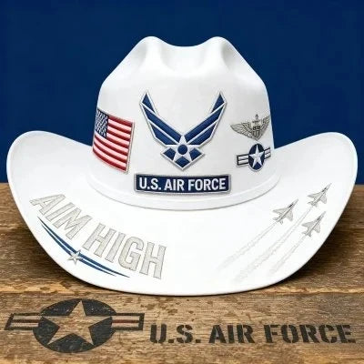 FreedomRidge – Aim High Air Force Western Hat