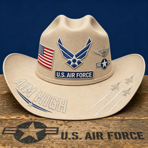 FreedomRidge – Aim High Air Force Western Hat