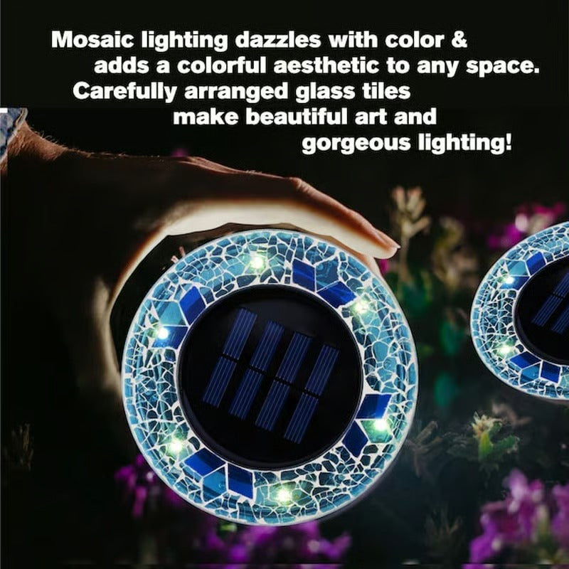 NightMosaic – Waterproof Solar Pathway Lights