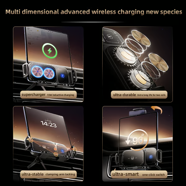 ChargeDrive – Wireless Charging Rotating Car Mount