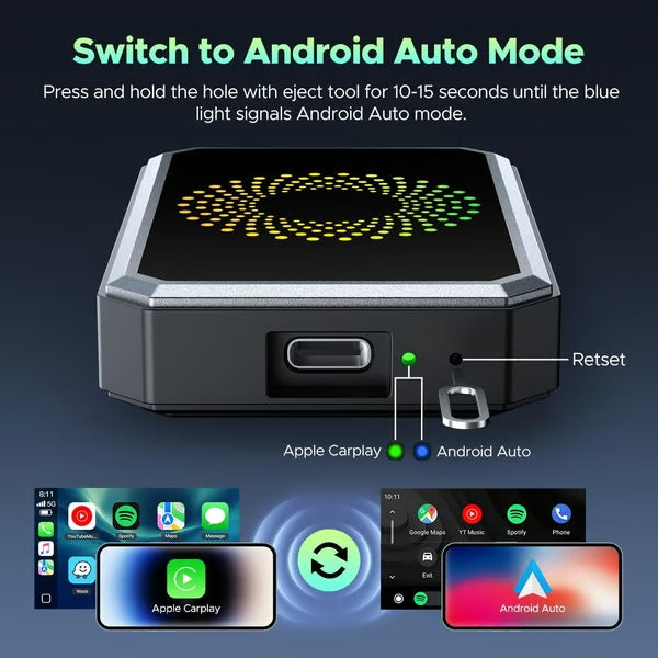 DriveCast Pro – CarPlay & Android Auto Adapter