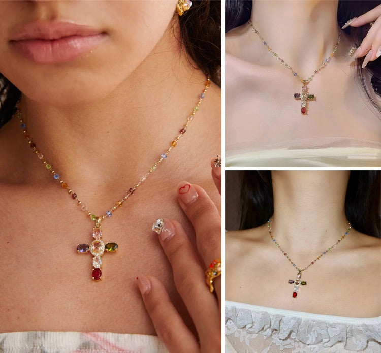 HopeSpectrum – Zircon Cross Pendant