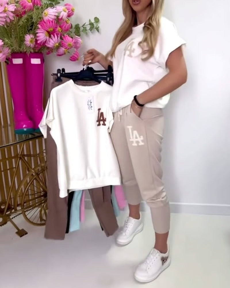 ChillFlow Set – Casual T-Shirt & Pants Duo