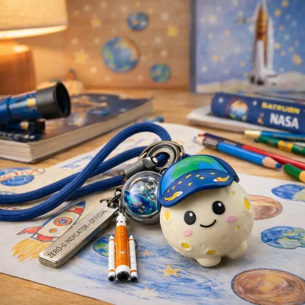 CosmoRise – Space Explorer Keychain