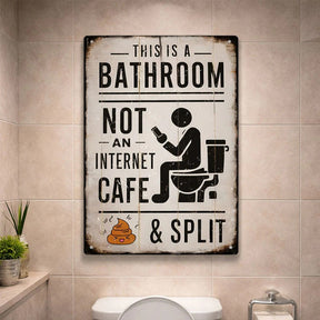 Bathroom Café Closed – Funny Metal Sign