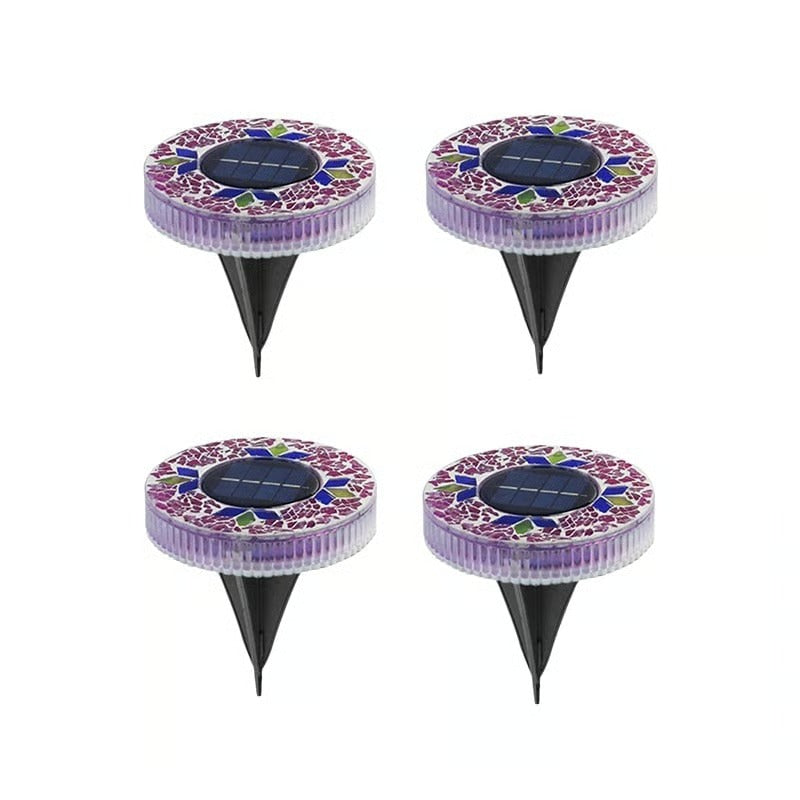 NightMosaic – Waterproof Solar Pathway Lights
