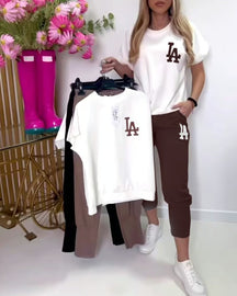 ChillFlow Set – Casual T-Shirt & Pants Duo
