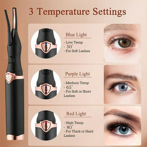 GlamCurl – Heated Eyelash Curler for Lift & Volume (1+1 FREE)