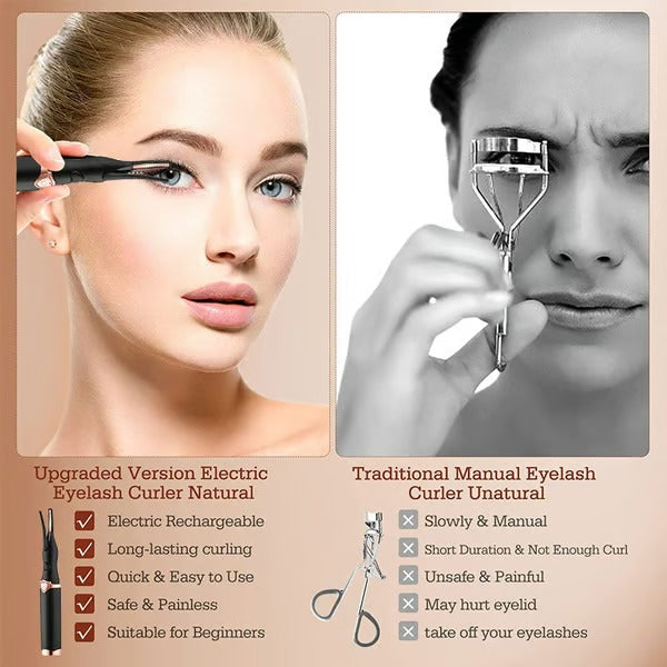 GlamCurl – Heated Eyelash Curler for Lift & Volume (1+1 FREE)