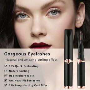GlamCurl – Heated Eyelash Curler for Lift & Volume (1+1 FREE)