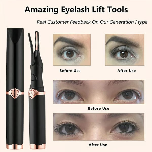 GlamCurl – Heated Eyelash Curler for Lift & Volume (1+1 FREE)