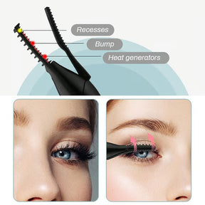 GlamCurl – Heated Eyelash Curler for Lift & Volume (1+1 FREE)