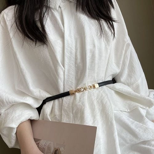 BellaWaist – Pearl Buckle Fashion Belt for Women