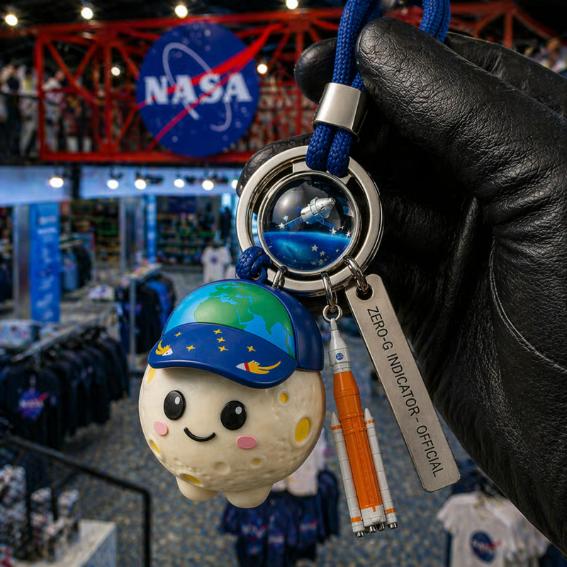 CosmoRise – Space Explorer Keychain