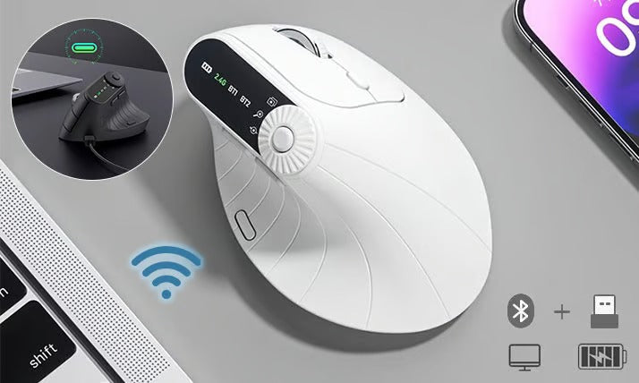 FlexiClick – Triple Connection Wireless Mouse