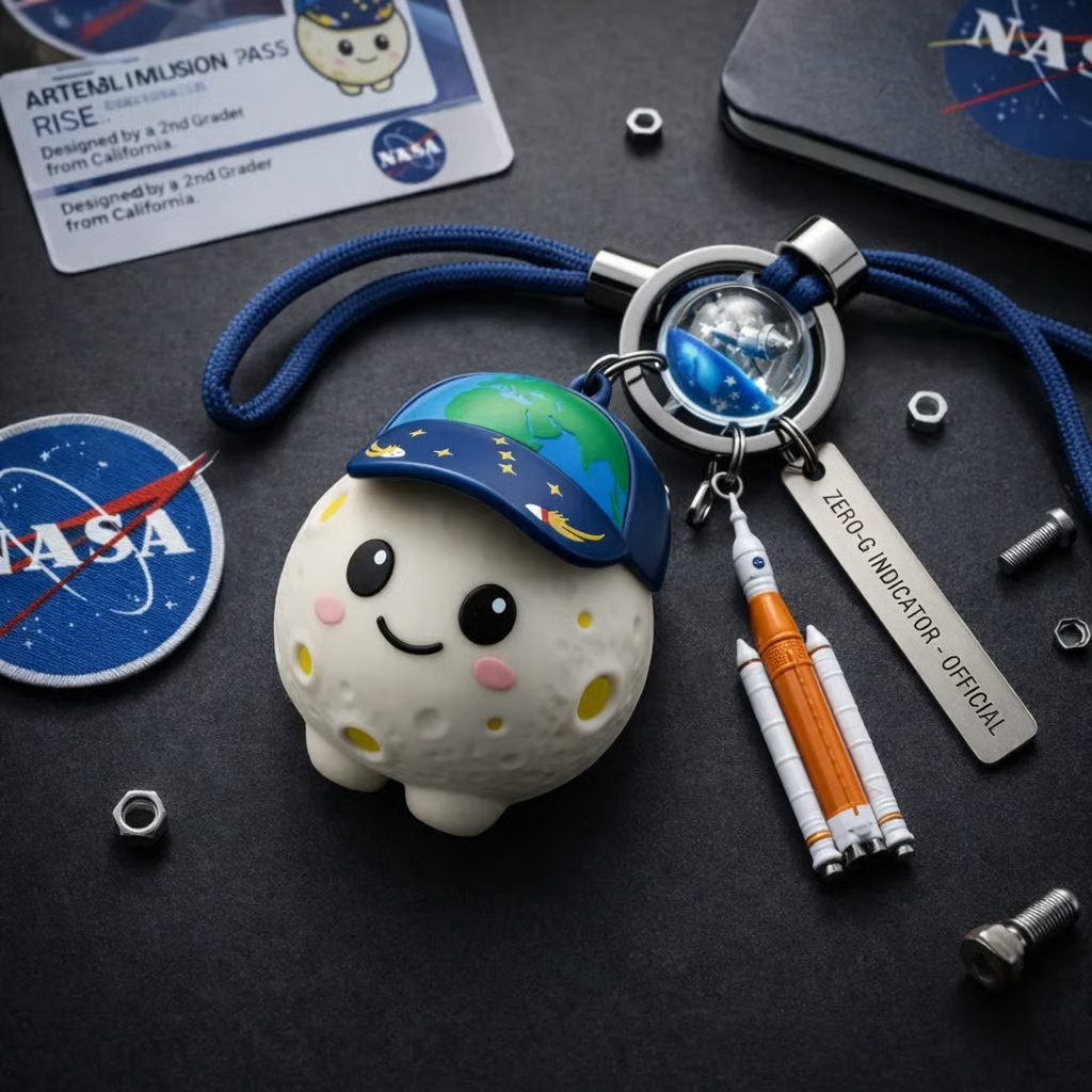 CosmoRise – Space Explorer Keychain