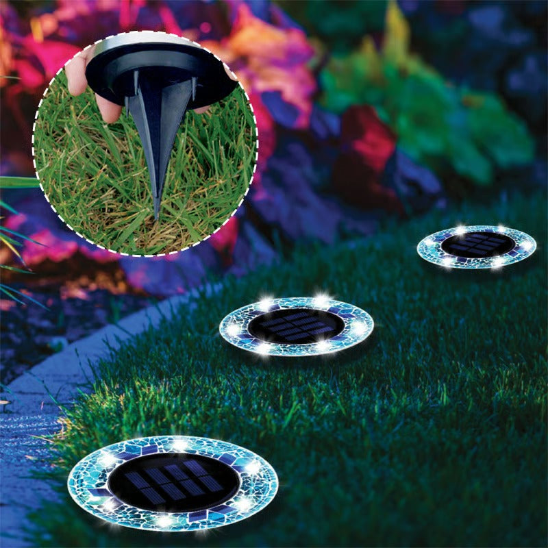 NightMosaic – Waterproof Solar Pathway Lights