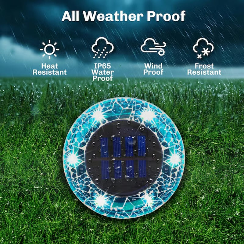 NightMosaic – Waterproof Solar Pathway Lights