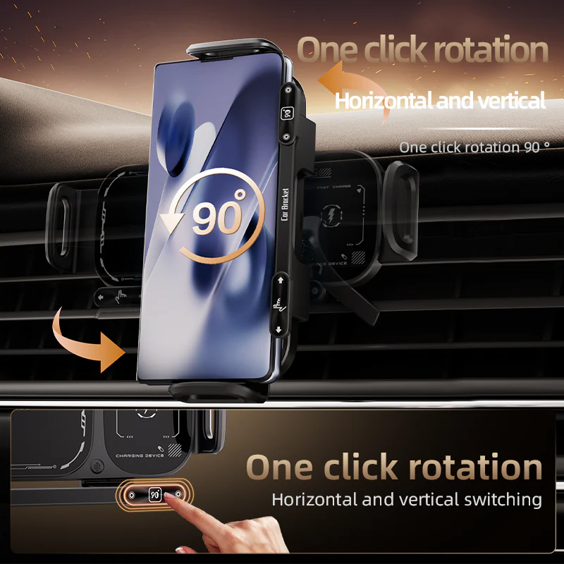 ChargeDrive – Wireless Charging Rotating Car Mount