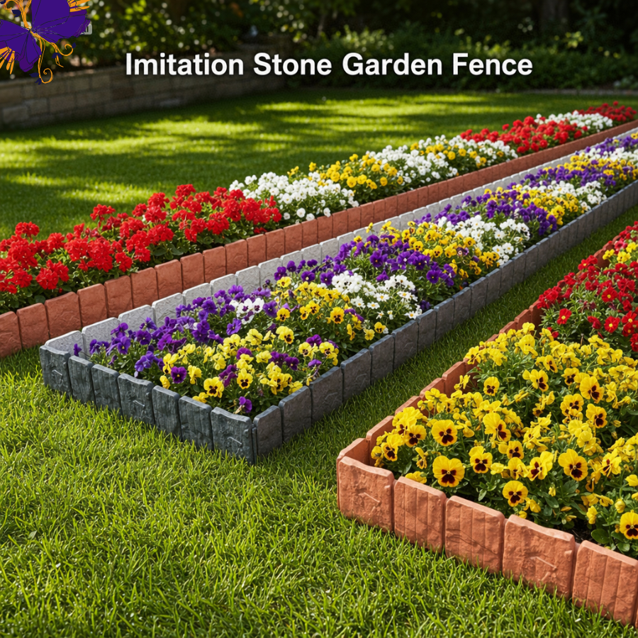 StoneFlex – Imitation Stone Garden Fence Border