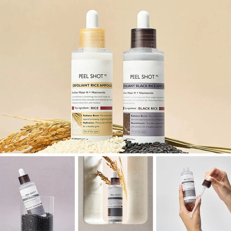 SkinAura – Mild Exfoliating Black Rice Ampoule Serum