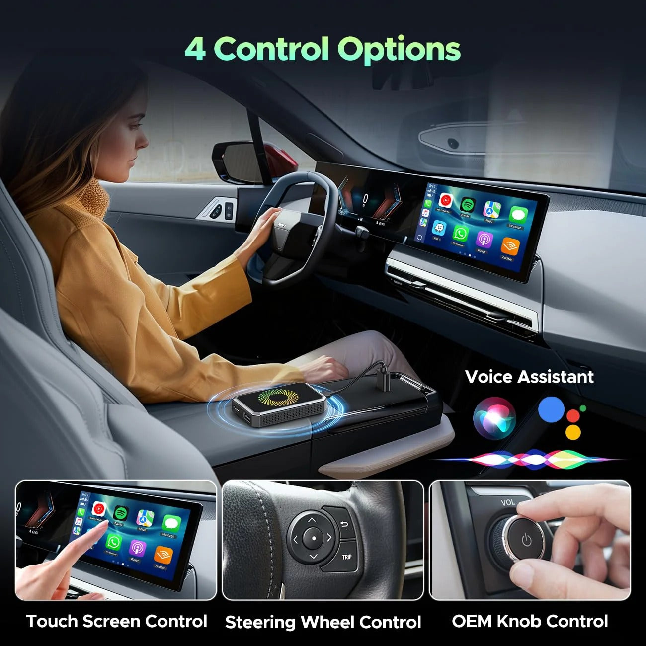 DriveCast Pro – CarPlay & Android Auto Adapter