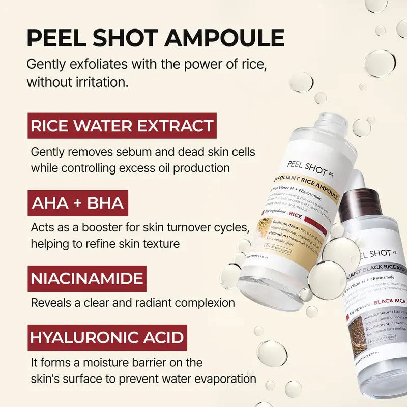 SkinAura – Mild Exfoliating Black Rice Ampoule Serum