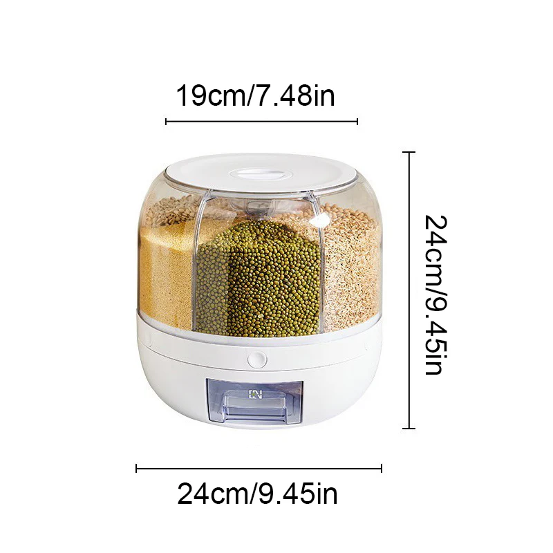 SealFresh – Grain Dispenser with Leakproof Lid