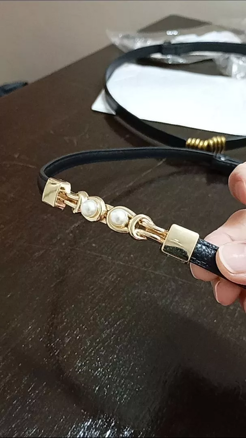 BellaWaist – Pearl Buckle Fashion Belt for Women