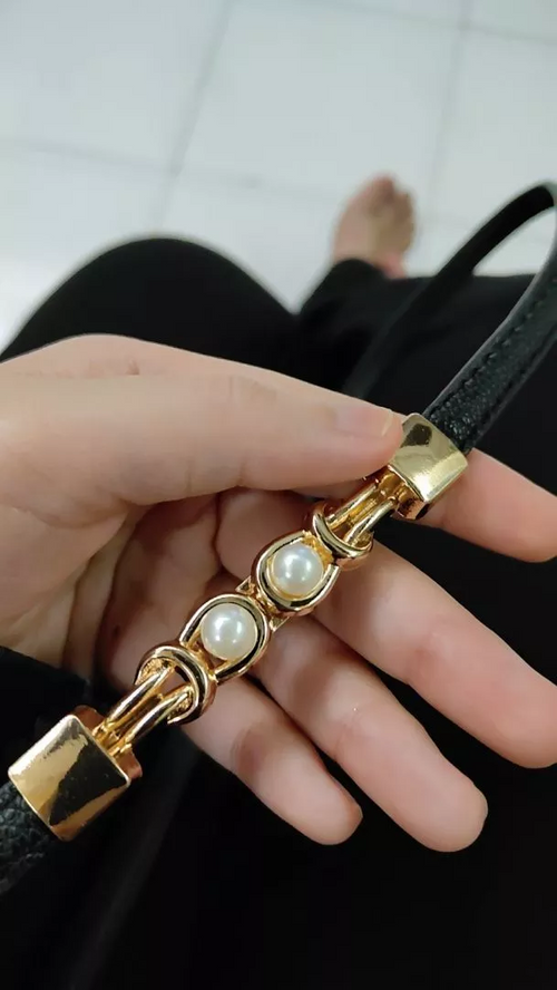 BellaWaist – Pearl Buckle Fashion Belt for Women