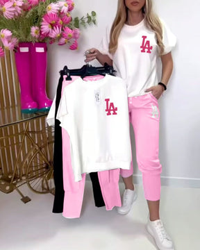 ChillFlow Set – Casual T-Shirt & Pants Duo