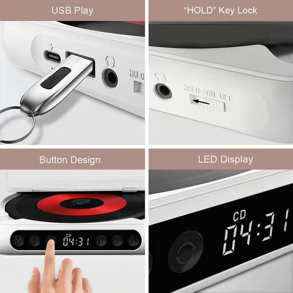 SoundCarry – Portable Bluetooth CD Player