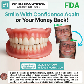 🌎Ends Today: 70% OFF! ⏰Yagoo™ Medical Full Denture with Strong Suctiond🦷Obtain American Dental Association (ADA) Certification