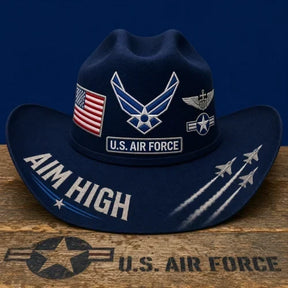 FreedomRidge – Aim High Air Force Western Hat