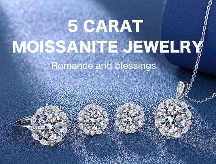 DiamondGlow –  5 Carat Moissanite Jewelry