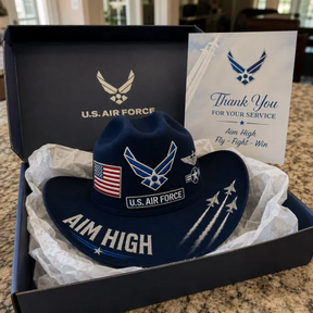 FreedomRidge – Aim High Air Force Western Hat