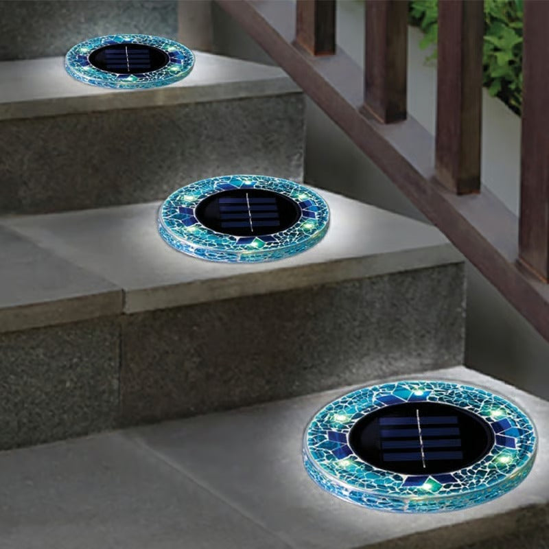 NightMosaic – Waterproof Solar Pathway Lights