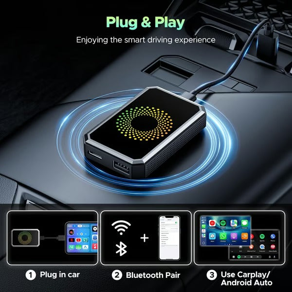 DriveCast Pro – CarPlay & Android Auto Adapter