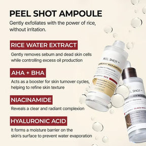 SkinAura – Mild Exfoliating Black Rice Ampoule Serum