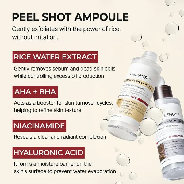 SkinAura – Mild Exfoliating Black Rice Ampoule Serum