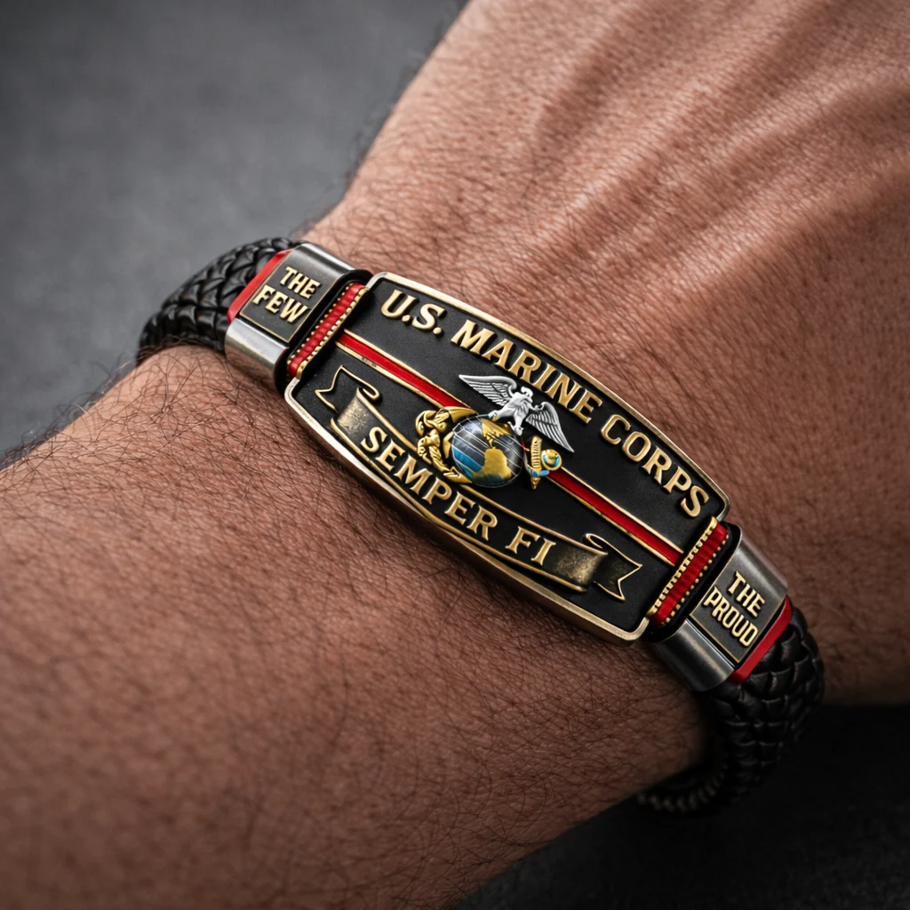 SemperValor – U.S. Marine Corps Tribute Bracelet