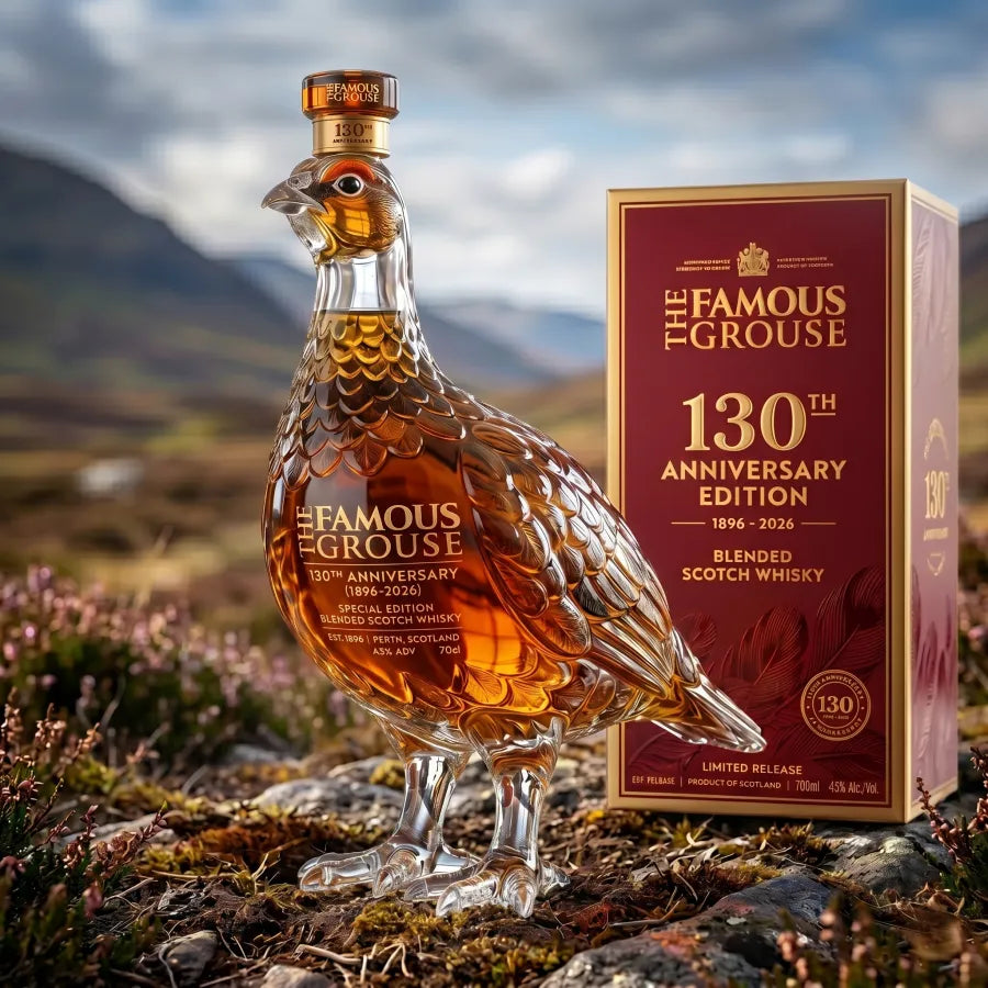 The Famous Grouse 130th Anniversary Edition Blended Scotch Whisky Bottle