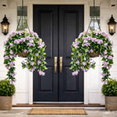 FloraVibe – Faux Crepe Myrtle Floral Hanging Basket