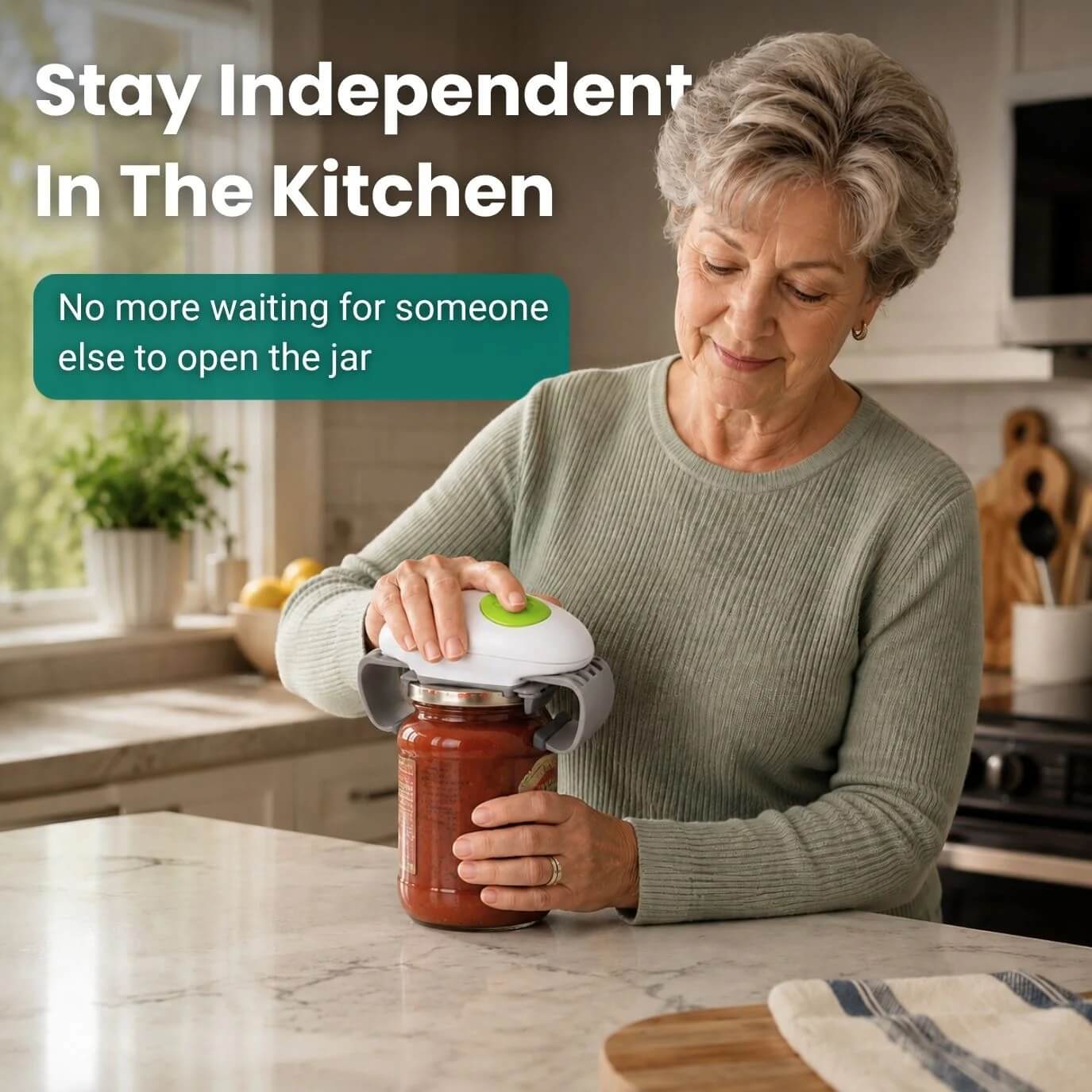 EffortEase – Automatic One-Touch Jar Opening Device